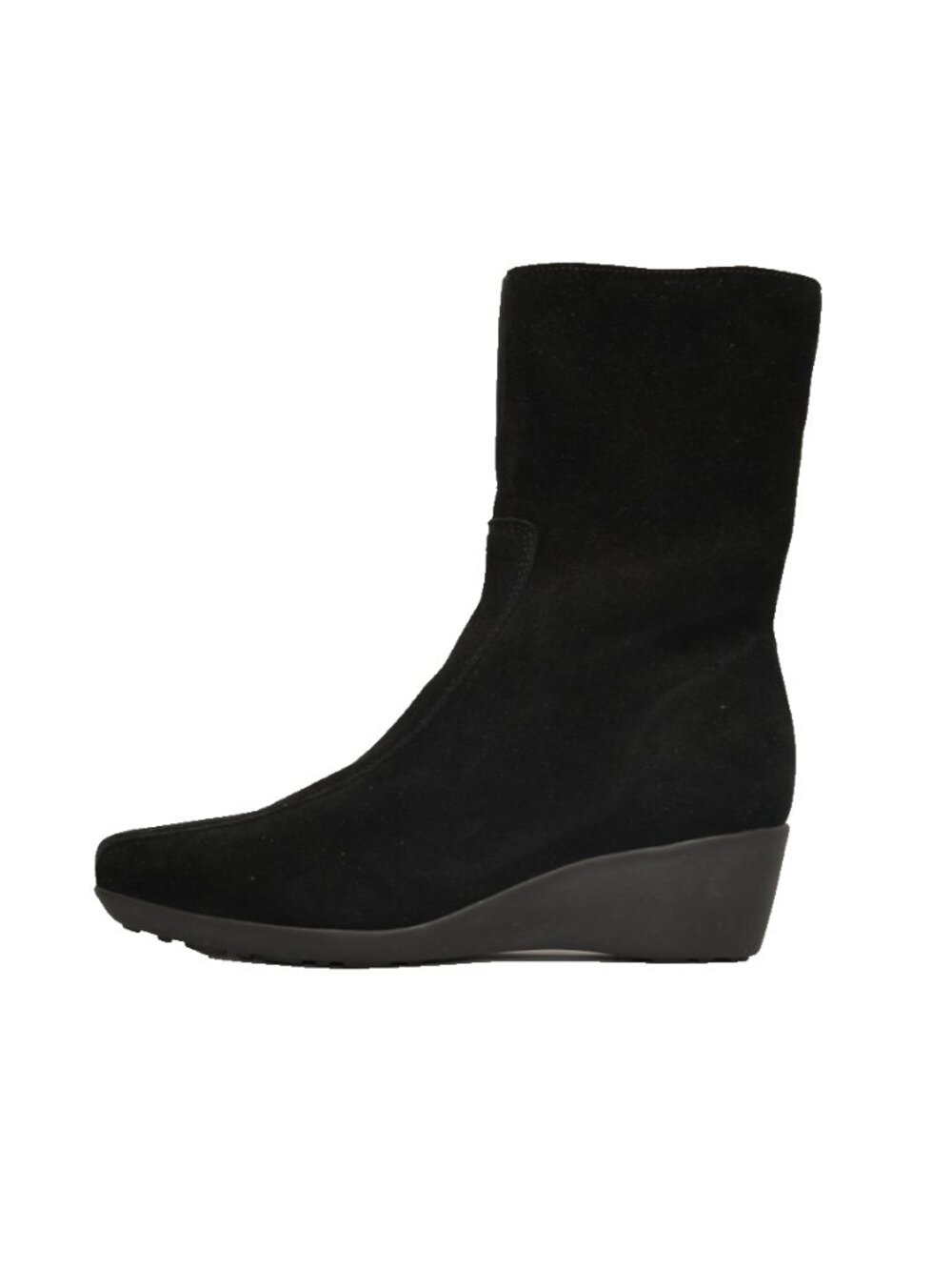 New! La Canadienne Edna Waterproof Shearling Lined Black Suede Boots 9 DD566